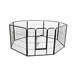 Enclos avec porte pour chien modulable KERBL rond