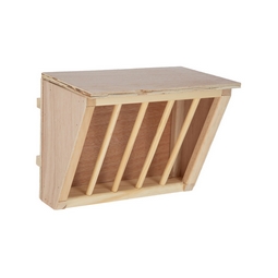 Râtelier à foin en bois avec attaches KERBL petit modèle