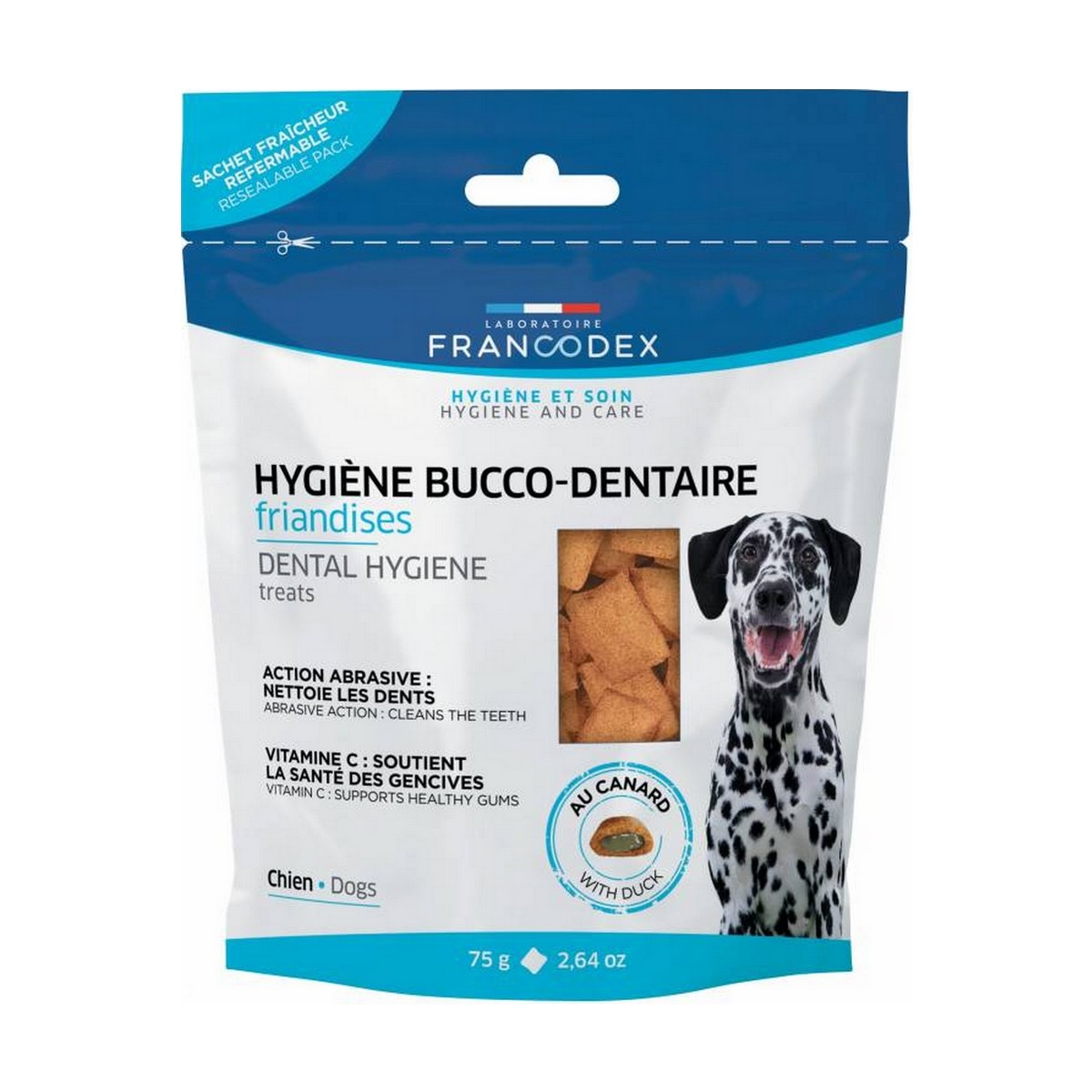 Friandises hygiene bucco-dentaire pour chat FRANCODEX 65 g