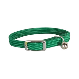 Collier nylon élastique avec grelot pour chat DOOGY FASHION coloris vert