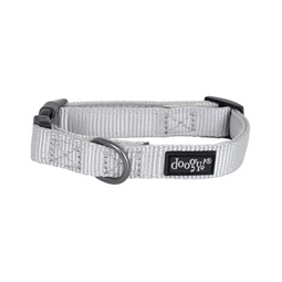 Collier en nylon pour chien DOOGY CLASSIC coloris gris