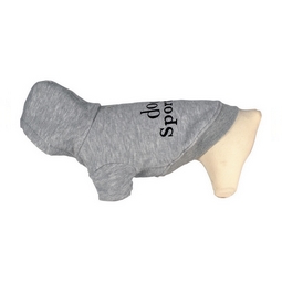 Sweat sport gris avec capuche pour chien DOOGY SPORT