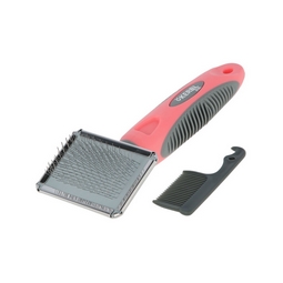 Brosse carde douce avec peigne pour chat KERBL