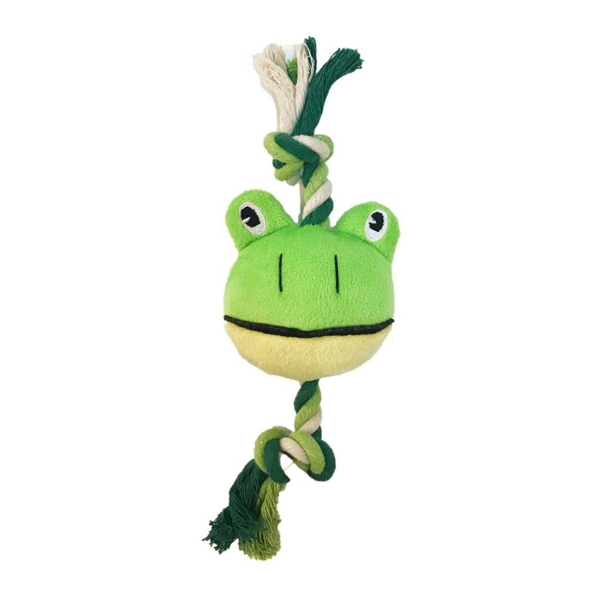 Jouet peluche grenouille pour chien jute PETITE PISTACHE - Cherypet